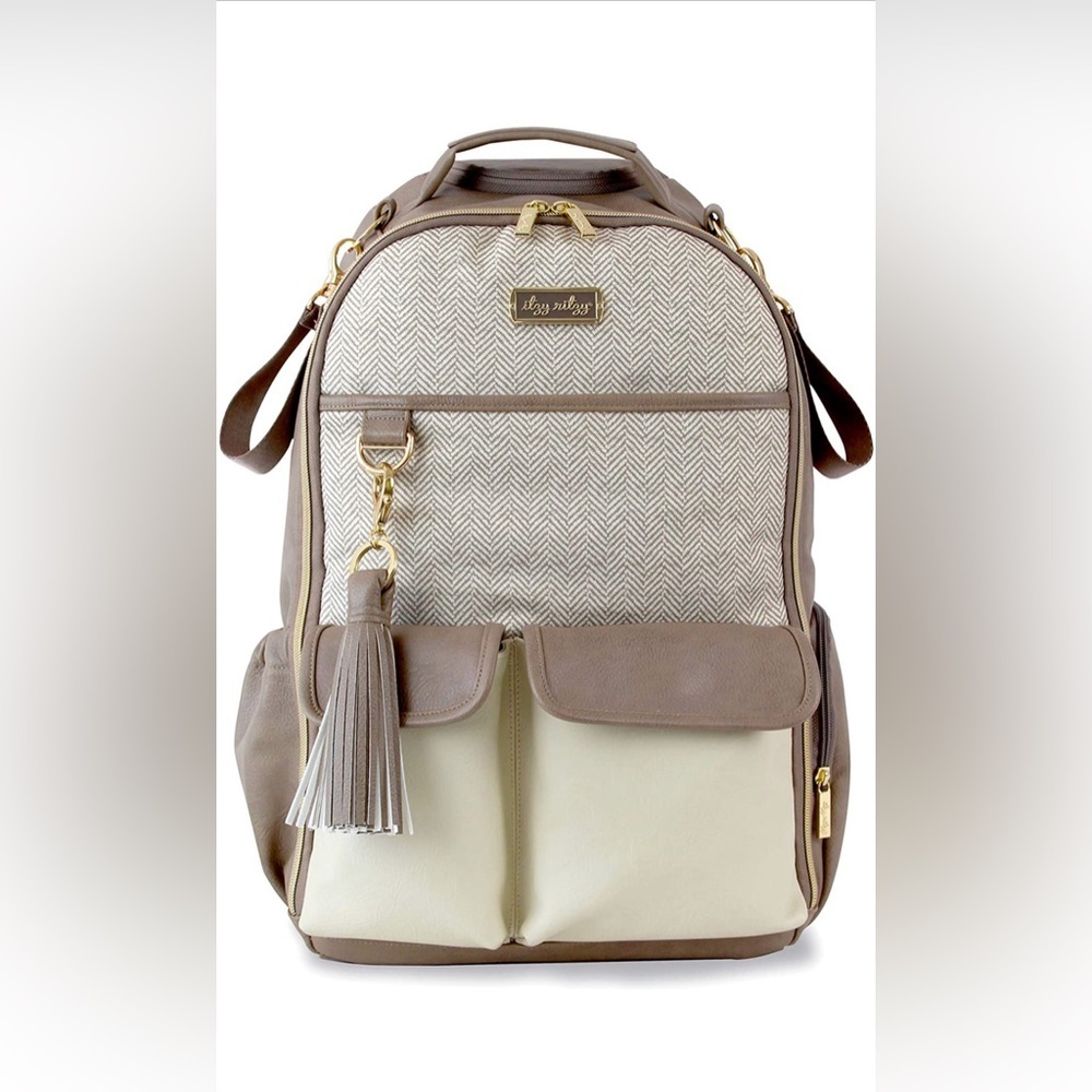 Itzy Ritzy Vanilla Latte Boss Full Size Diaper Bag